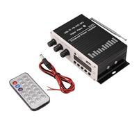 Ohewiiuk Amplificador de potencia de audio digital de 12 V, Bluetooth 5.0, HIFI, agudos y graves, amplificador de audio de 20 W x 2 para cine en casa, club, coche