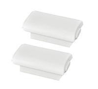 ohfruit 2 unids AA batería de plástico duro contraportada protección para Xbox 360 blanco
