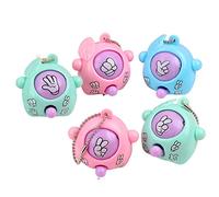 ohfruit 5 piezas de juguete Gashapon, llavero colgante, colgante de bolso, llavero de coche, mochilas de felpa suave, para niñas, mujeres, adolescentes, regalo de cumpleaños, adorno de bricolaje,