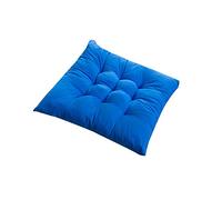 ohfruit Cojín de asiento de silla, cojines de asiento de silla con lazos, almohadilla gruesa suave para silla, cojín para comer, cocina, oficina, decoración de 11 colores azul zafiro