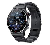 ohfruit HW20 - Reloj inteligente multifuncional, IP67, resistente al agua, reloj digital deportivo, 1.28 pulgadas, pantalla redonda, táctil completa, colorido, rastreador de fitness, color negro