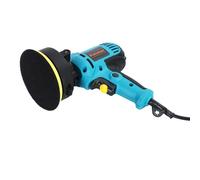 ohfruit Pulidora de coche, 700 W, juego de pulidora y pulidora de coche, 6 velocidades ajustables, con almohadilla de pulido extraíble para coche, madera azul