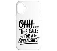 Ohh, Esto Requiere Una Cita Divertida De Hoja De Cálculo Carcasa para iPhone 16 Plus