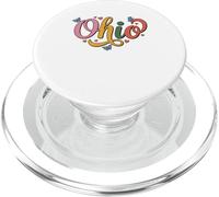 Ohio Butterfly Script Cute Girl State Pride, Women & Kids PopSockets PopGrip para MagSafe
