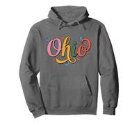 Ohio Butterfly Script Cute Girl State Pride, Women & Kids Sudadera con Capucha