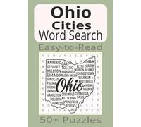 Ohio Cities Word Search: Word Search Puzzles with Easy-to-Read Print about Ohio Cities | 6x9 inches | 110 pages | 50+ Puzzles...Gifts, Vacations & Holidays