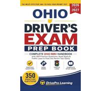 Ohio Driver’s Exam Prep Book: Complete Ohio BMV Handbook with Road Signs, Traffic Laws, & Study Tips to Pass the Permit Test Easily (Gray Edition)