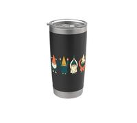 Ohio Gnomes Drawing Minimalist Graphic Illustration Vaso térmico de acero inoxidable de doble pared