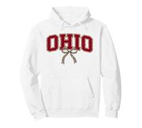 Ohio Leopard Bow Girl State Pride Trendy Design Sudadera con Capucha