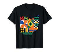 Ohio Modern Patchwork Quilt Camiseta