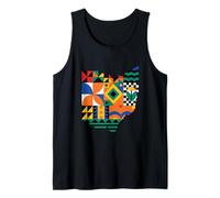 Ohio Modern Patchwork Quilt Camiseta sin Mangas