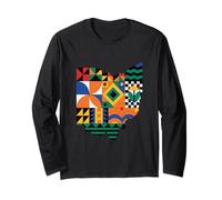 Ohio Modern Patchwork Quilt Manga Larga