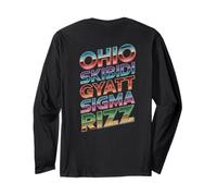 Ohio Skibidi Rizz Dad Funny Internet Meme Cita (ART BACK) Manga Larga