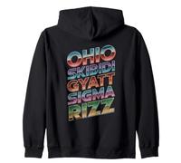 Ohio Skibidi Rizz Dad Funny Internet Meme Cita (ART BACK) Sudadera con Capucha
