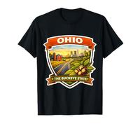 Ohio The Buckeye State Souvenir Memorabilia Visitante Orgulloso Camiseta
