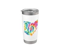 Ohio Tie Dye Vintage Inspired Classic Vaso térmico de acero inoxidable de doble pared