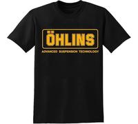 Ohlins Racing Suspension T Shirt Graphic tee Mens Shirt Unisex tee Black XL