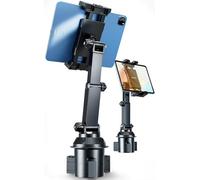 OHLPRO Soporte para tablet de coche para camión y SUV, soporte resistente para iPad para coche con garras profundas gruesas amigables, base expandible de 2.6 a 3.9 pulgadas y brazo de extensión