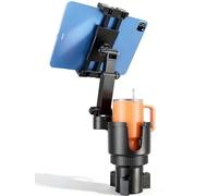 OHLPRO Soporte para tablet para coche, antivibración, soporte para iPad de 5 a 17 pulgadas, compatible con iPad Pro 13/11, Galaxy Tab S10, iPhone, accesorios para camiones, doble ranura para vasos