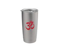 Ohm/Om/Aum Symbol Yoga Principiantes Meditación Diseño Vaso térmico de acero inoxidable de doble pared