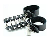 OHMAMA Fetish - Penis Cage with Metal Rings and Leather Straps