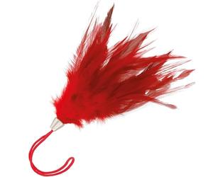 OHMAMA FETISH PLUMA ESTIMULADORA ROJA 13 CM