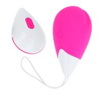 OHMAMA Huevo Vibrador Rosa y Blanco - Diseño Elegante Con 10 Modos de Vibración