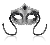OHMAMA Máscara Antifaz Black Diamond Gris - Diseño Sofisticado Para Juegos De Misterio