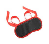 OHMAMA MASKS Antifaz fetish negro con borde rojo