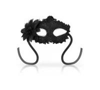 Ohmama - masks antizaz estilo veneciano flor lateral - negra
