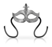 OHMAMA MASKS Fleur de Lis - Máscara veneciana para ojos, plata