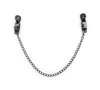 OHMAMA Pinzas Metálicas Con Cadena Negra - Accesorio Estilizado Para Jugar Con Creatividad
