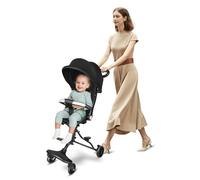 OHMG - Cochecito de caña de bebé ultraligero, compacto, plegable de nacimiento a 25 kg, con sistema Trolley, capota extensible, cochecito de 0 a 4 años, ultraligero 5 kg