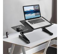 OHMG Mesa de Ordenador Portátil, Soporte Plegable para Cama, Altura Ajustable Con Orificios de Ventilación, para Sofá