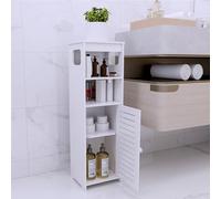 OHMG - Mueble de columna, cuarto de baño, con estantes abiertos y puertas, armario pequeño, cuarto de baño, mueble de almacenamiento, para salón, inodoro, cocina, entrada (24 x 20 x 75 cm)