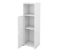 OHMG - Mueble de columna, cuarto de baño, con estantes abiertos y puertas, armario pequeño, cuarto de baño, mueble de almacenamiento, para salón, inodoro, cocina, entrada (23 x 22 x 78 cm)