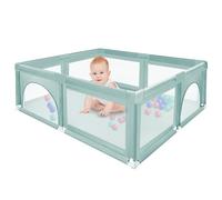 OHMG Parque para niños, 120 x 120 x 66 cm, recinto para bebé, tejido Oxford 300D, recinto para niños extra grande, parque infantil con suave red transpirable, centro de actividades para niños, 50