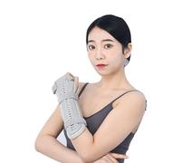 OhMill - Férula de inmovilización para muñeca, soporte de antebrazo y fractura de mano transpirable reforzada doble cara para dolor de muñeca, antebrazo, síndrome canal carpiano gris