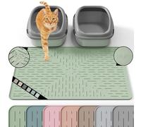 OHMO Alfombra Gatos Arenero de Silicona(80 * 60cm), Impermeable y Antideslizante sin BPA, Fácil de Limpiar, No se Rasga, Sin Residuos de Olor