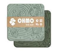 OHMO - Almohadilla para lamer con Dibujo de Cielo Estrellado para Gatos y Perros (Set de 2, Large), diseño con Ventosa para lamer Lentamente Durante el baño, Aseo y Entrenamiento