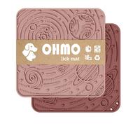 OHMO - Almohadilla para lamer con Dibujo de Cielo Estrellado para Gatos y Perros (Set de 2, Large), diseño con Ventosa para lamer Lentamente Durante el baño, Aseo y Entrenamiento