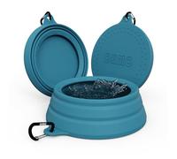OHMO - Bebedero Perro portatil antisalpicaduras Grande(1000ml), Cuenco Plegable para Mascotas a Prueba de Salpicaduras y sin ensuciar para Viajes por Carretera, diseño único
