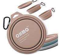 OHMO Comedero para Perros y Gatos,Bebedero Perro Portatil,Cuenco de Viaje de Silicona para Mascotas,Plegable
