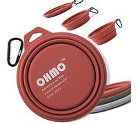 OHMO Comedero para Perros y Gatos,Bebedero Perro Portatil,Cuenco de Viaje de Silicona para Mascotas,Plegable
