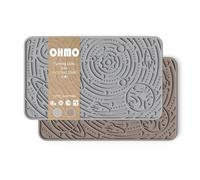 OHMO Licky Mats para perros y gatos, 2 unidades, alfombrillas para lamer perros con ventosas, fácil de limpiar, comedero lento para mascotas, almohadilla para lamer estrellas espaciales para aliviar