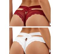 ohmydear Ropa Interior Mujer Tangas Sexy para Mujer 1/2/3/4 Pack Bragas Sexy para Mujer Bragas Transparentes Tangas Mujer Pack Interior Ropa Mujer Tallas Grandes