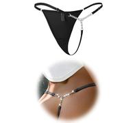 ohmydear String Tangas Sexy para Mujer de Hilo con Diamante | Bikini Malla con Strass, Tanga Conjunto, Ropa Interior para Mujer, erótica Slip, Bragas Cintura Baja, Braguitas