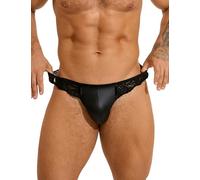 ohmydear Tanga de hombre sexy Jockstrap Hombre Cintura de Encaje Bragas Hombre Calzoncillos de Piel Ropa Interior Hombre Seductor Talla Fuertes Tanga Traje Tanga Hombre Suspensorio Hombre String