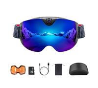 OhO Camera Ski Goggles, 4K Camera Snowboard Goggles with WiFi Feature and Adjusted View of Camera Recroding with Extra an Orange Lens