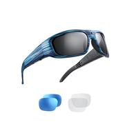 OhO - Gafas de cámara de 64 GB, resolución de 24 m, H.265 1080P, lentes inteligentes con lentes de sol UV400 para deportes al aire libre, unisex (lente negra)